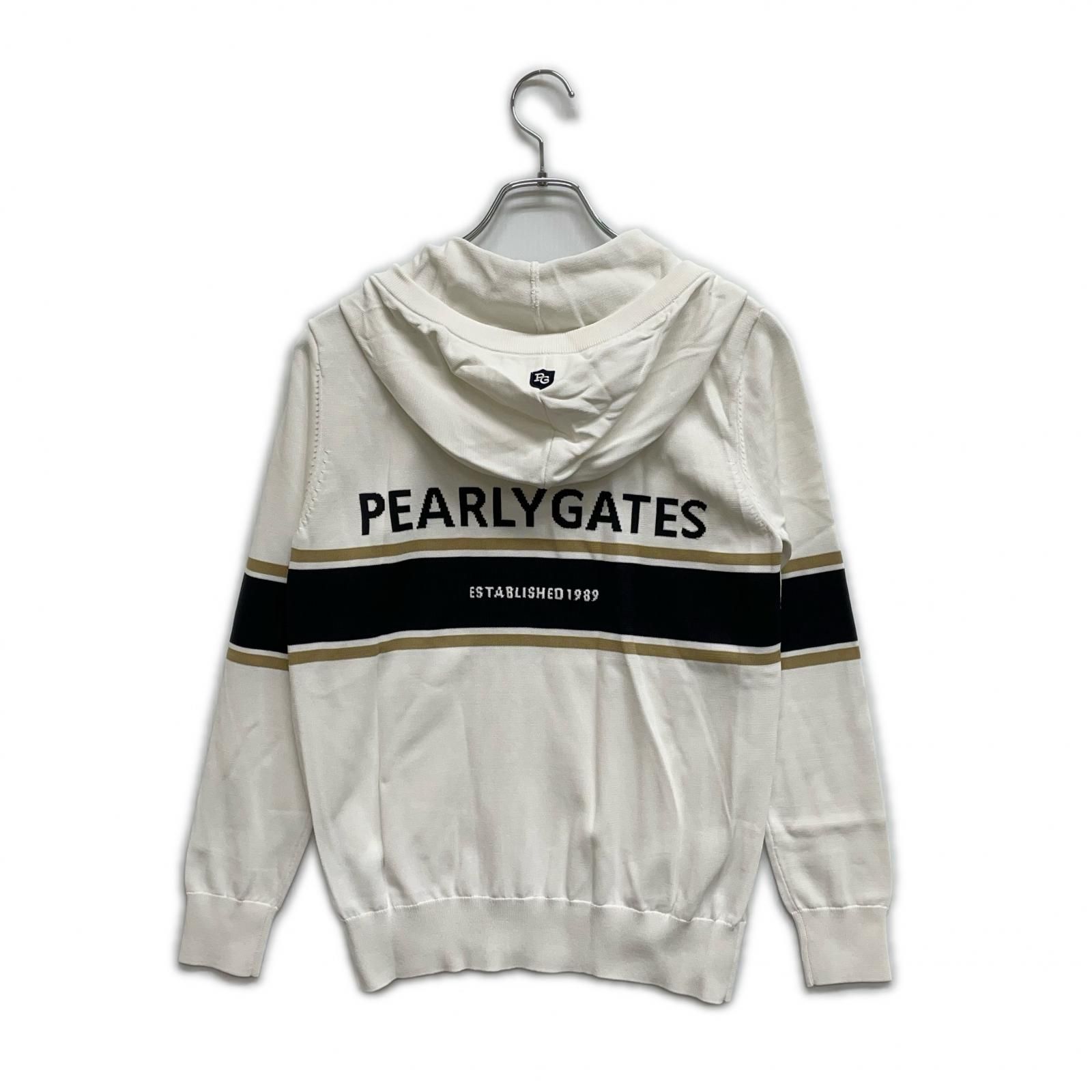レディース パーリーゲイツ PEARLY GATES ニットアウター 0 S 白 ホワイト パーカー