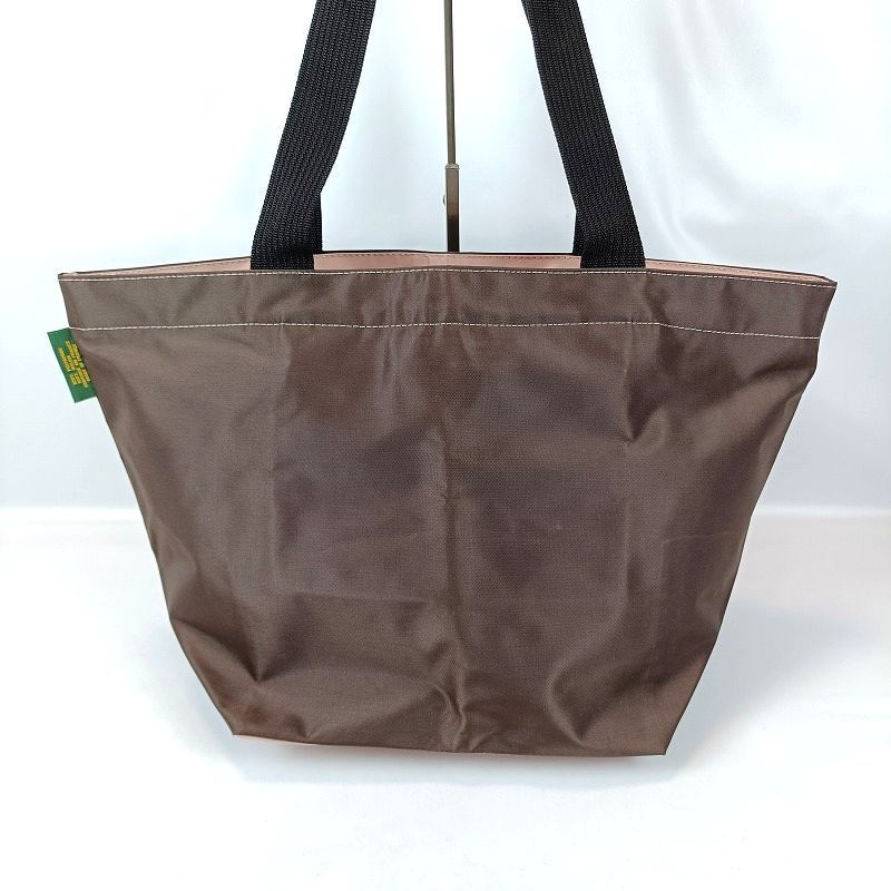 Herve Chapelier エルベシャプリエ 舟形 トートバッグ ブラウン ピンク系 ナイロン 肩掛け 大容量 L 肩掛け レディース DECORATOM_COM_BR