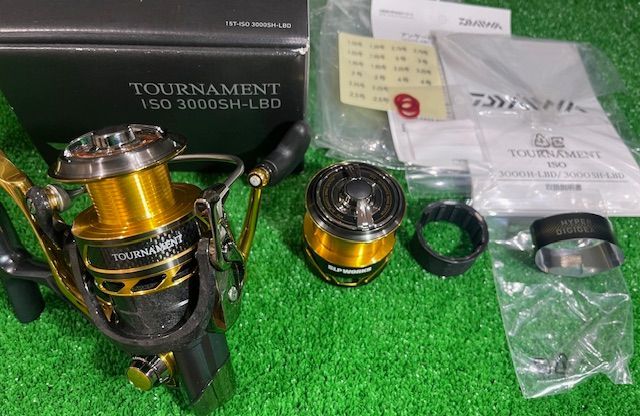 和塩 ダイワ 15トーナメント ISO 3000 SH-LBD SLPワークス口太スプール付 併売