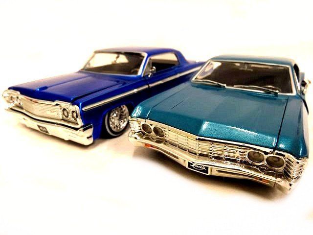 JADA TOYS 1 24 シボレー インパラ ◆ ダイキャスト 2セット売り インパラSS CHEVROLET IMPALA 1964 1967 □ ７J