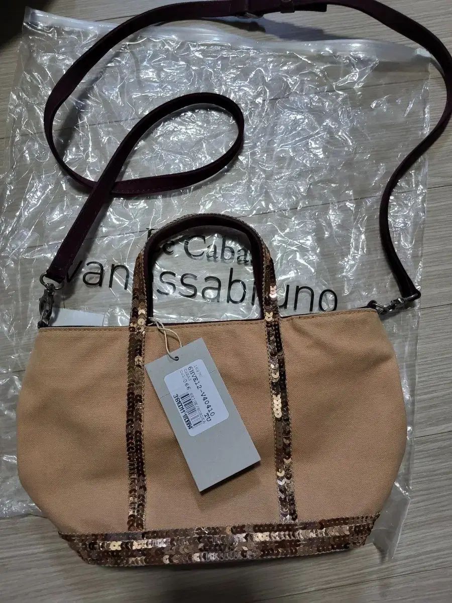 ヴァネッサ ブリューノ カバ スパンコール トートバッグ ショルダーバッグ