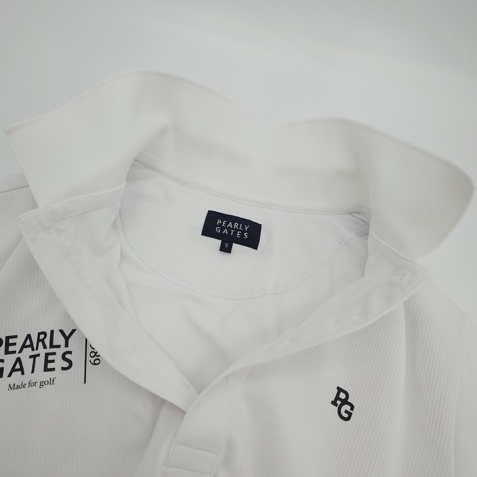 PEARLY GATES 5 L相当 PEARLY GATES パーリーゲイツ ゴルフウェア ポロシャツ サイズ5 L