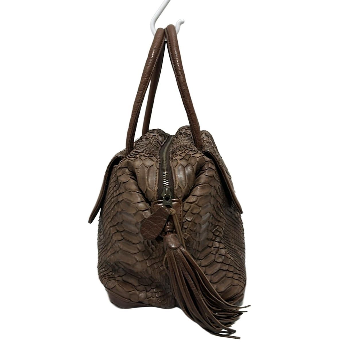 IBIZA(イビザ) ハンドバッグ美品 - ダークブラウン レザー - メルカリ