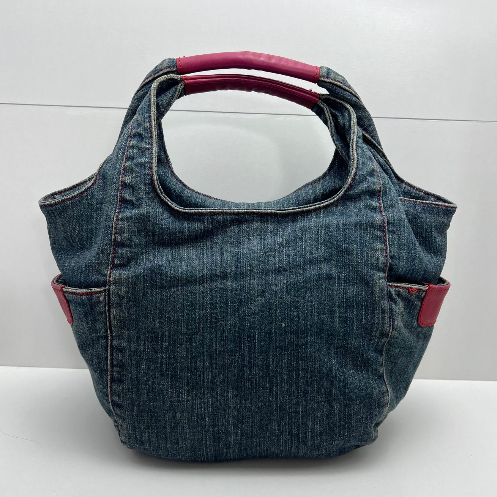 Le Grazie 00s y2k archive leather denim hand bag ルグラッチェ 刺繍
