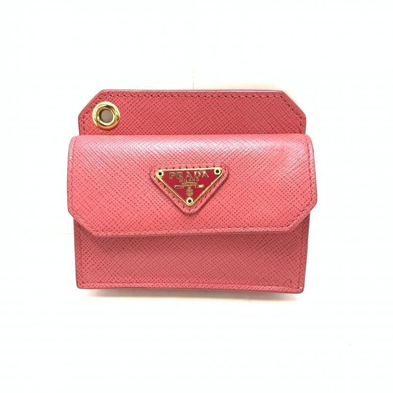 PRADA カードケース バッグチャーム 1TL344 ピンク プラダ 92