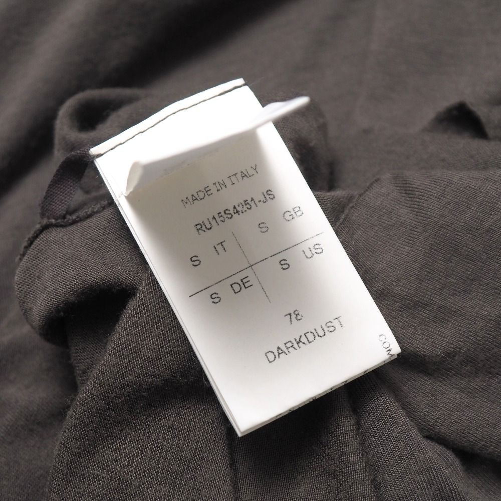 Rick Owens リックオウエンス ワンピース サイズS カットオフ 五分袖 Uネック ロング カットソーワンピース ブランド古着 20251028 RA6428 MERCADOAVALIA_COM_BR