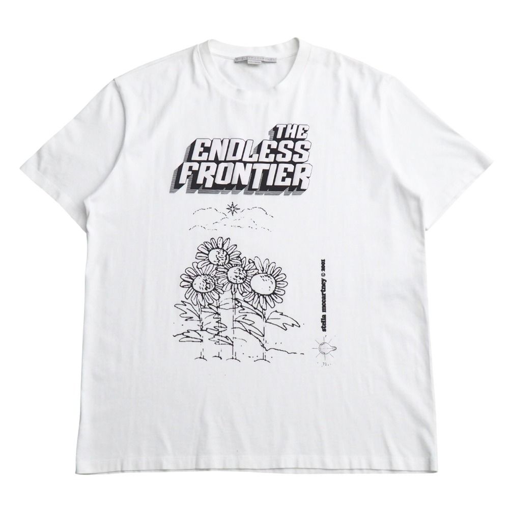 Stella McCartney ステラマッカートニー 半袖Ｔシャツ サイズ42 花 グラフィックプリント コットン クルーネック ブランド古着 20251028|RA6429