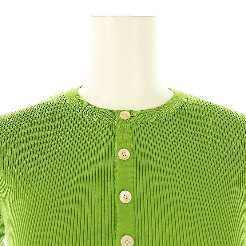 オーラリー  A24SC04HR リブニットショートカーディガン レディース オーラリー AURALEE GIZA HIGH GAUGE RIB KNIT SHORT CARDIGAN
