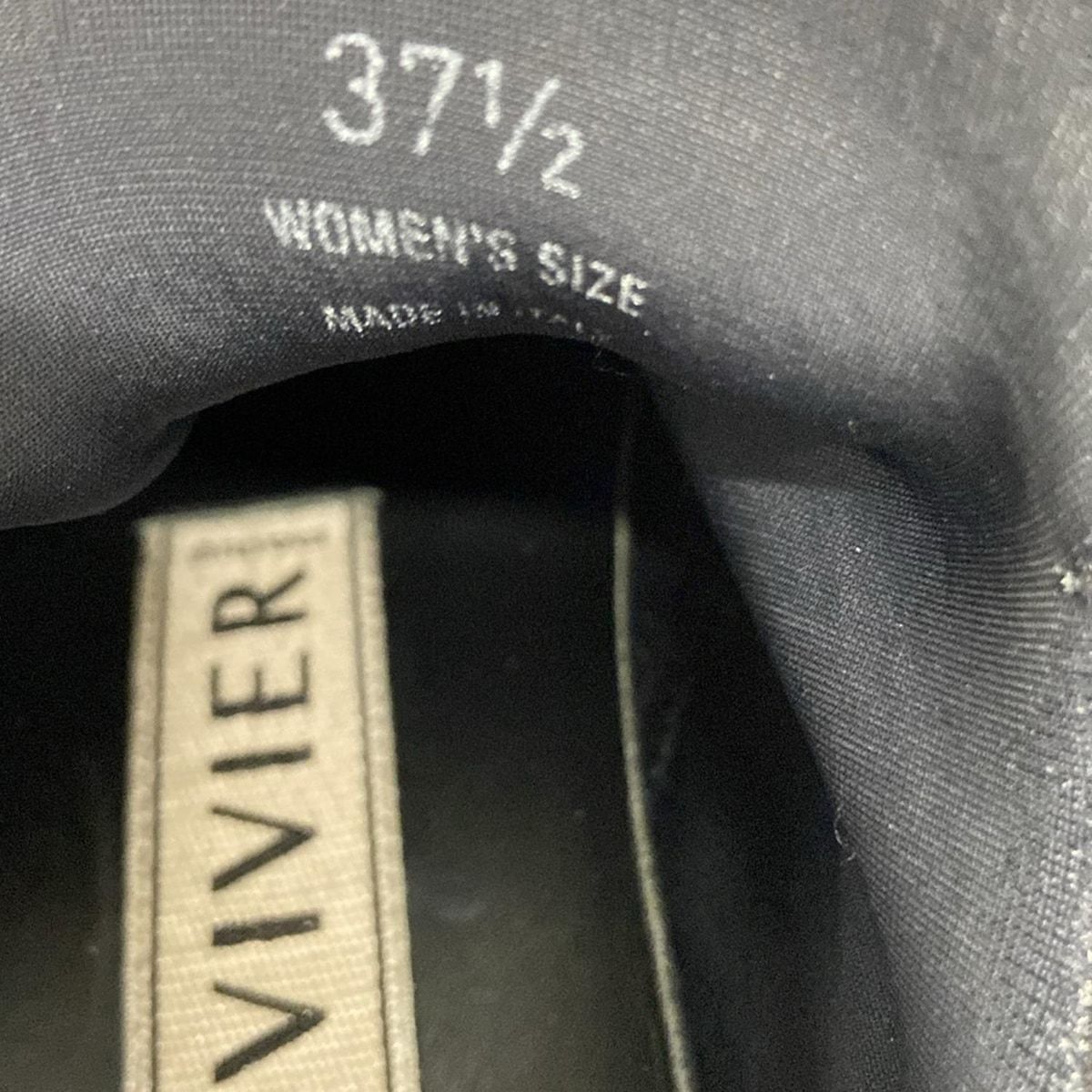  RogerVivier ロジェヴィヴィエ スリッポン 37 1 2 レディース - 黒 ビジュー インソール取外し可 メッシュ その他 靴