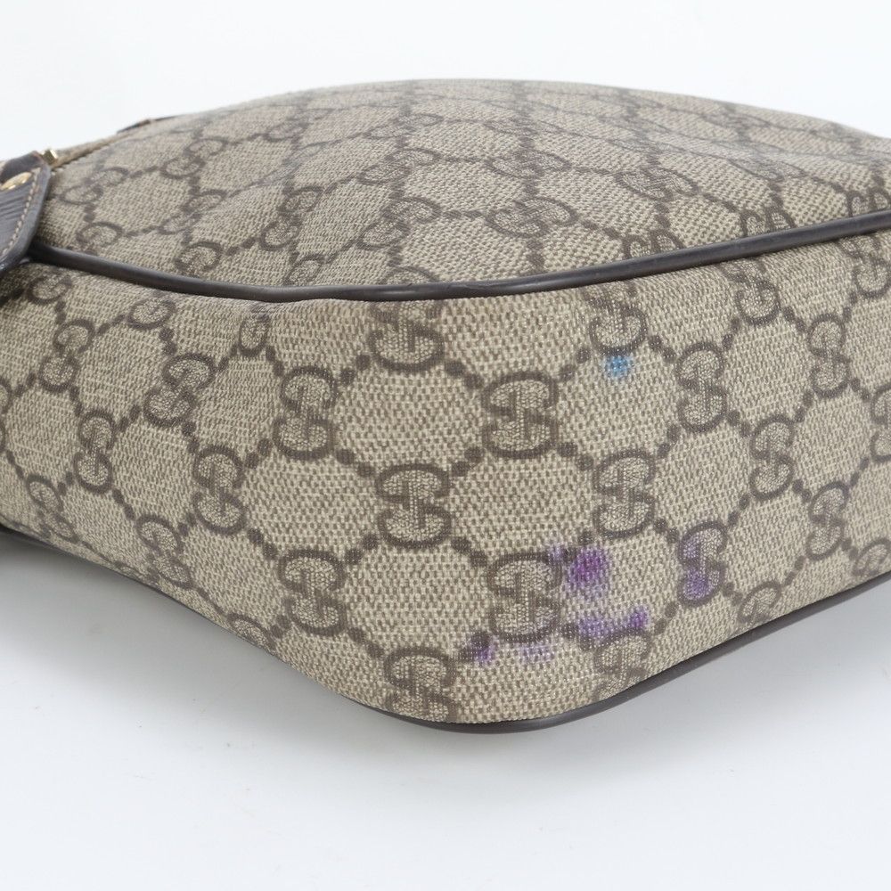 極美品 グッチ GG スプリーム レザー ショルダーバッグ 斜め掛け