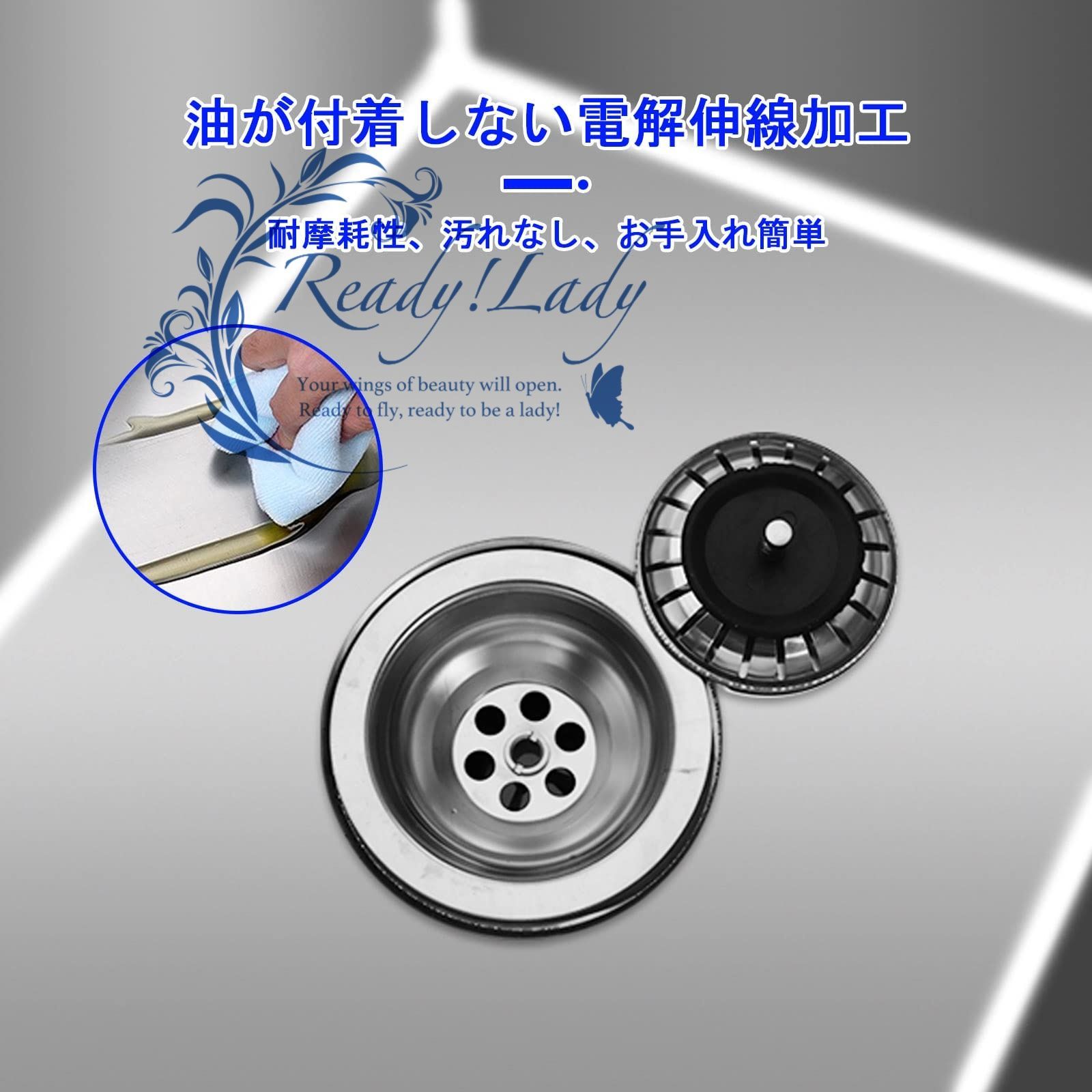 業務用ステンレスシンク単槽自立型ユーティリティシンク40CM深シンク屋外調理用大容量流し台工場 農園に適用 錆びず 清潔で簡単取付 カスタマイズ 特厚タイプ 100X70X80CM 201