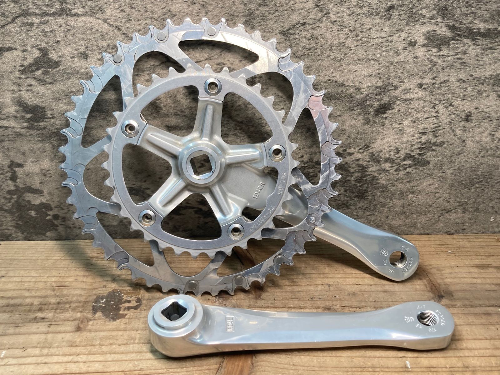 JH514 スギノ SUGINO RELIGHT TD4WR クランクセット 50 34T 170mm スクエアテーパー