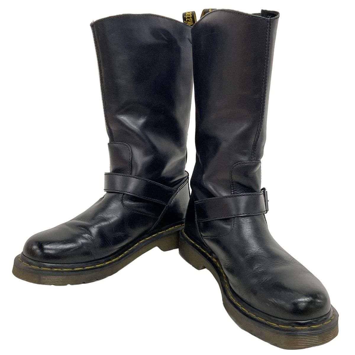 Dr.Martens ドクターマーチン ロングブーツ UK5 レディース - 黒 エンジニア レザー