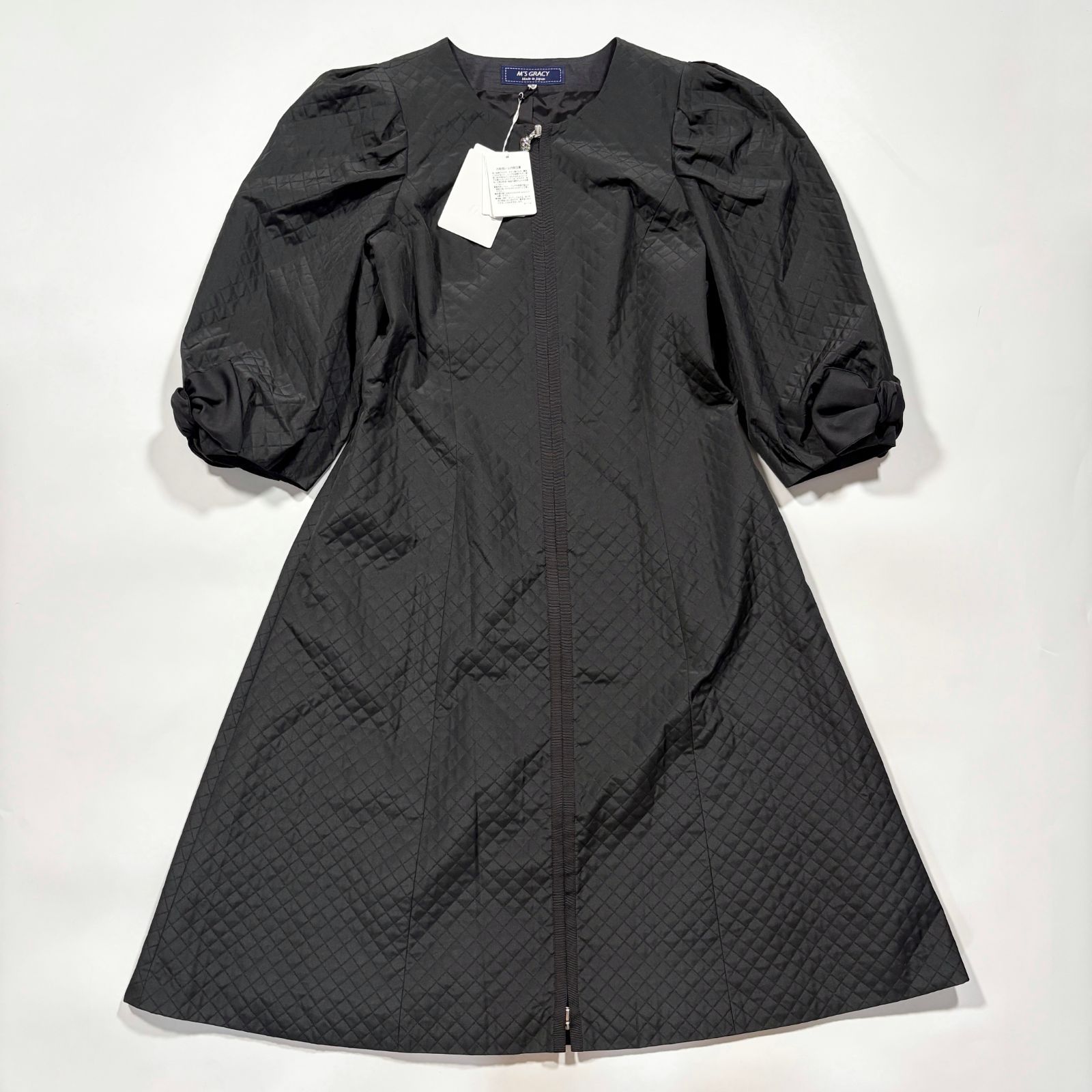 バーバリーブルーレーベル　ピーコート　ダブル　金ボタン　ノバチェック　黒　36 バーバリーブルーレーベル】ピーコート 金ボタン ダブル ノバチェック