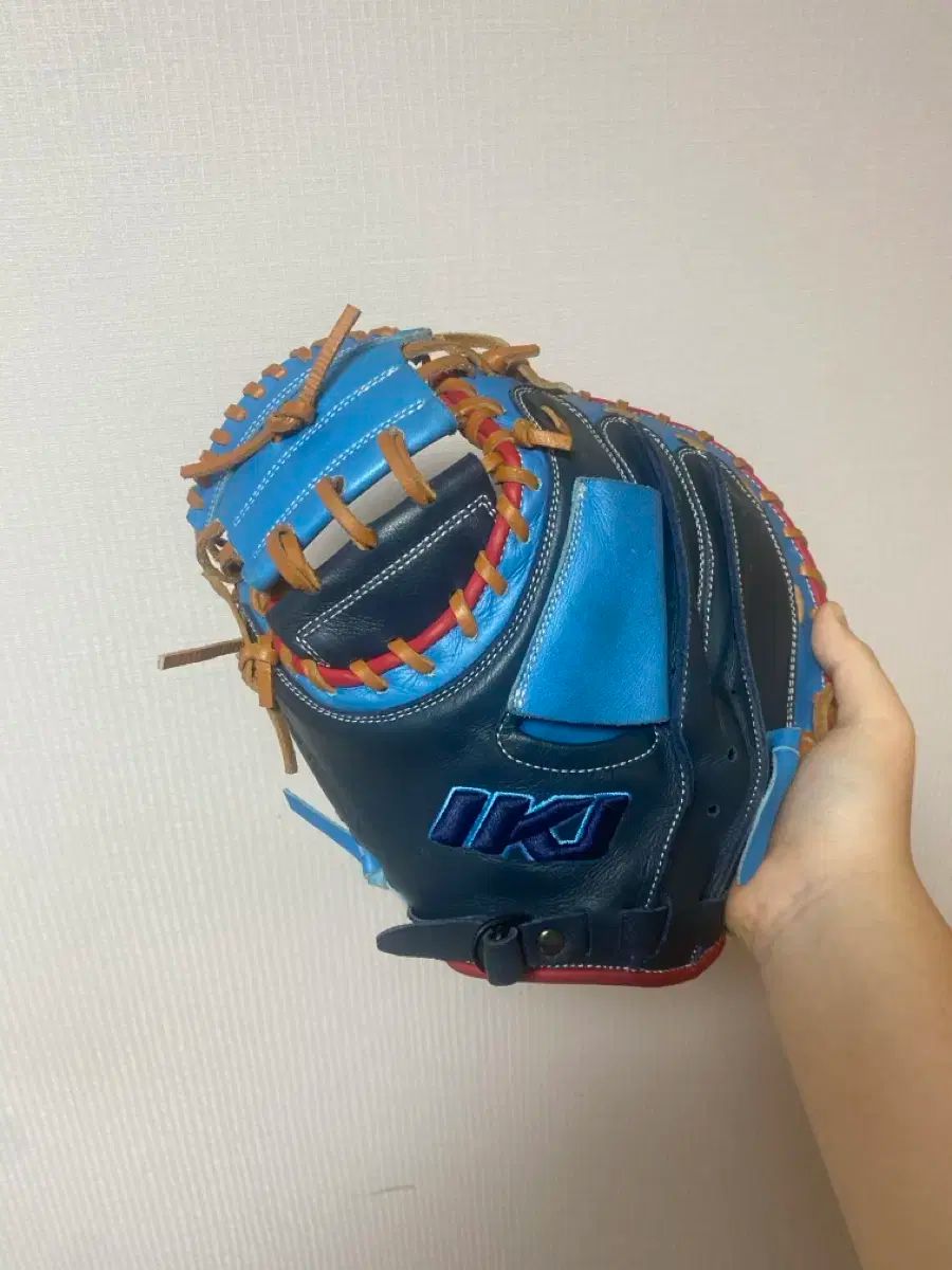 IKI 野球 キャッチャー ミット グローブ ブルー