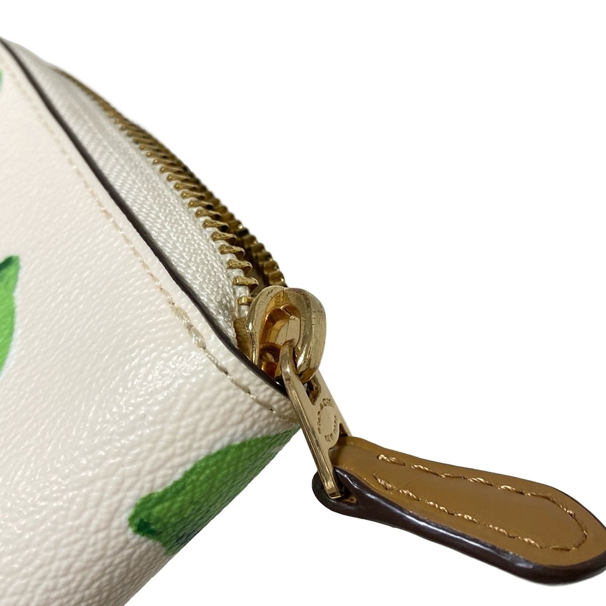 白×ライトグリーン レザー