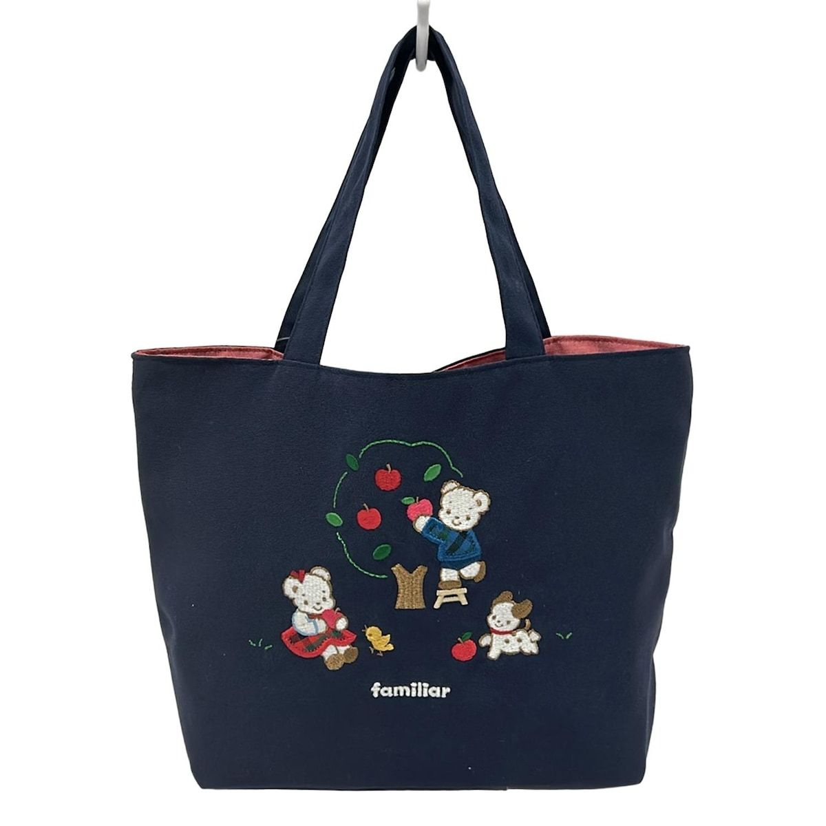 familiar 美品 ♡美品ファミリア鞄♡レッスンバック ネイビー ファミ