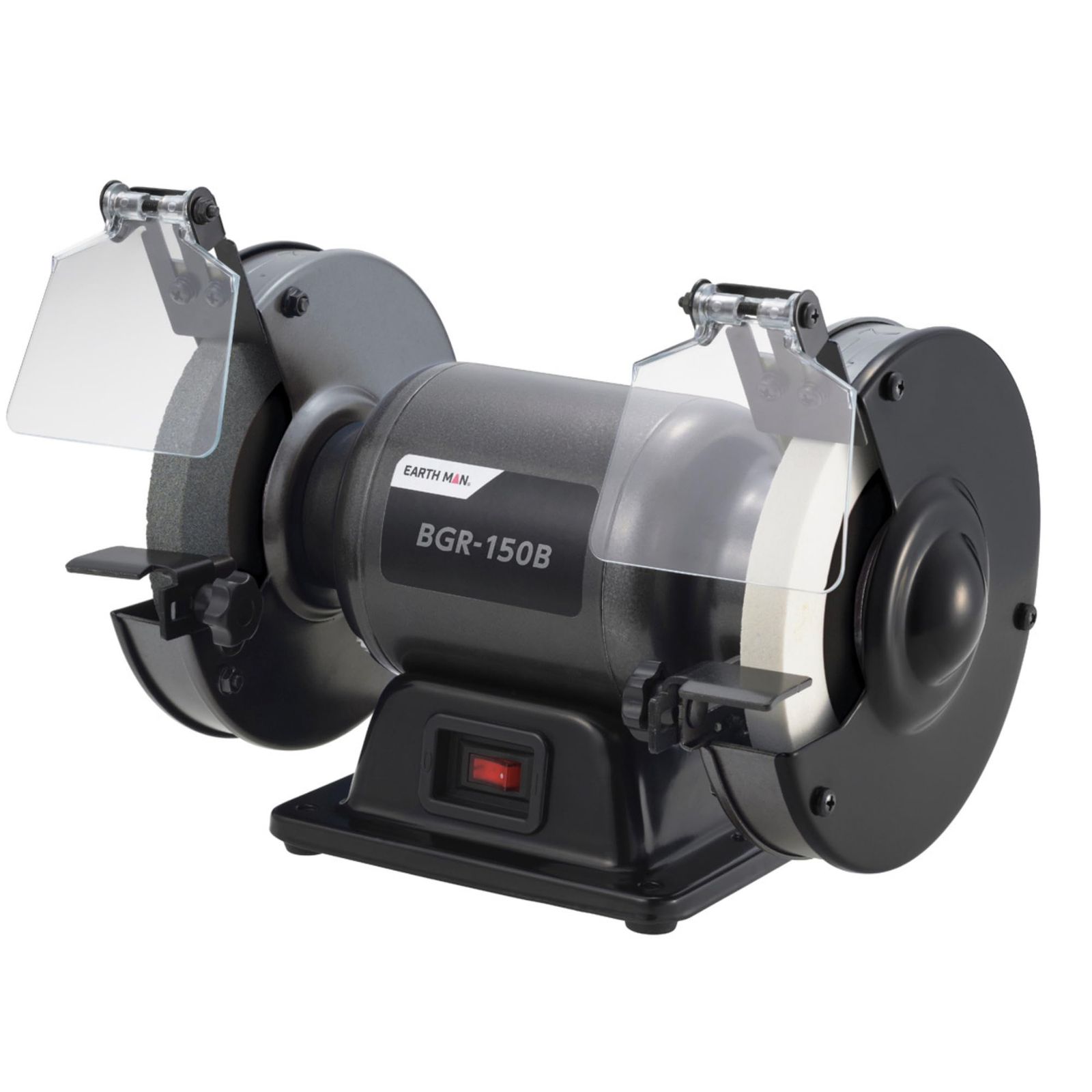 髙儀 Takagi EARTH MAN ホームベンチグラインダー 電動工具 研磨工具 金属 研磨 研削 バリ取り 農具 刃物研ぎ ステンレス 鉄工 砥石 外径150mm 厚さ16mm 粒度80 飛散防止カバー BGR-150B