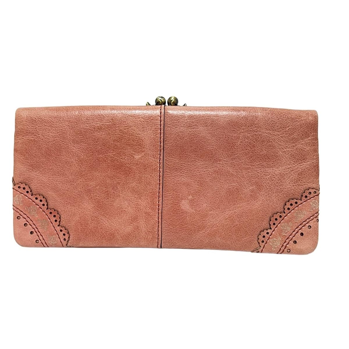 ANNA SUI アナスイ 長財布 - ピンク がま口 レザー