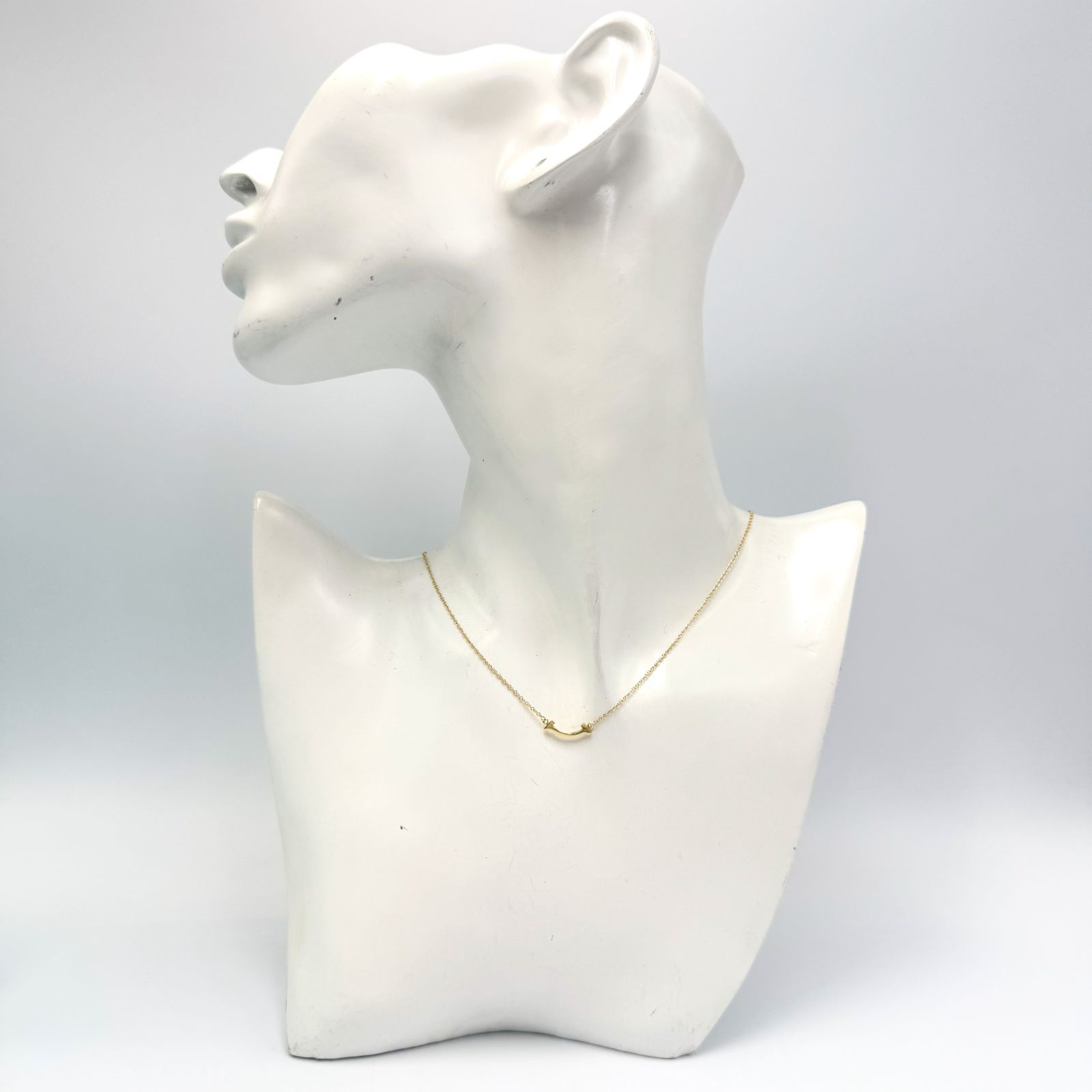 ゴールド Tスマイル ネックレス Tiffany & Co. 付属品付 生涯楽しめる