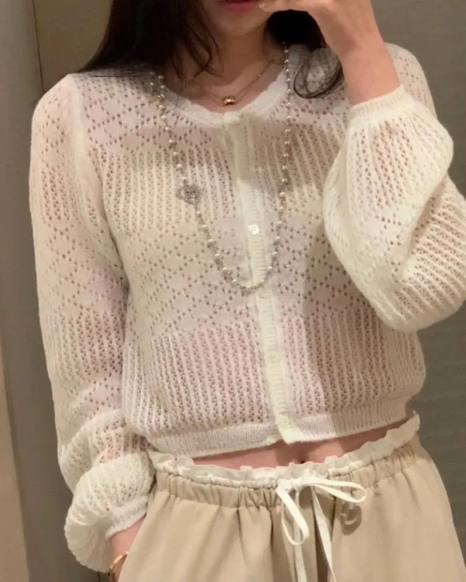 ルプレイン ベル キッドモヘア カーディガン