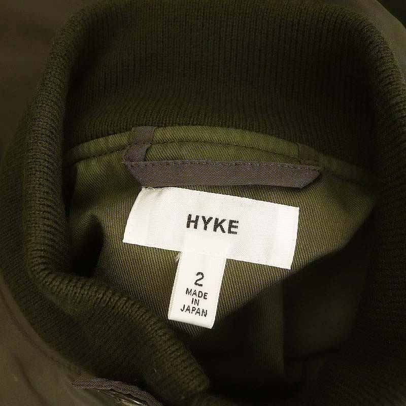 ハイク HYKE WEP G-8 TYPE JACKET ジャケット ブルゾン 2 カーキ 17072
