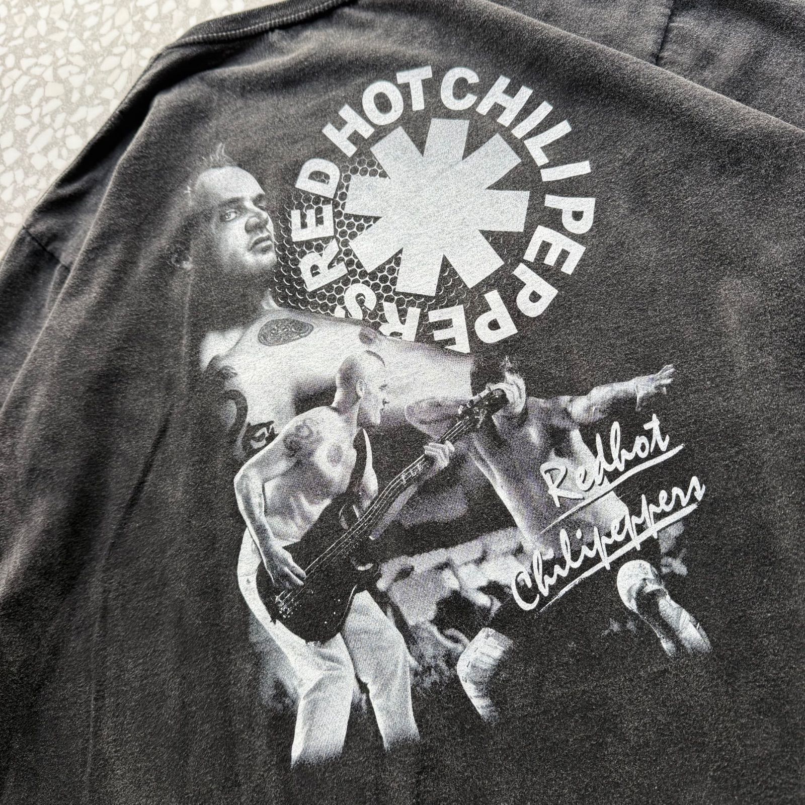 ROCKYROAD / レッチリ band T-shirt【両面プリント、ツラ抜群