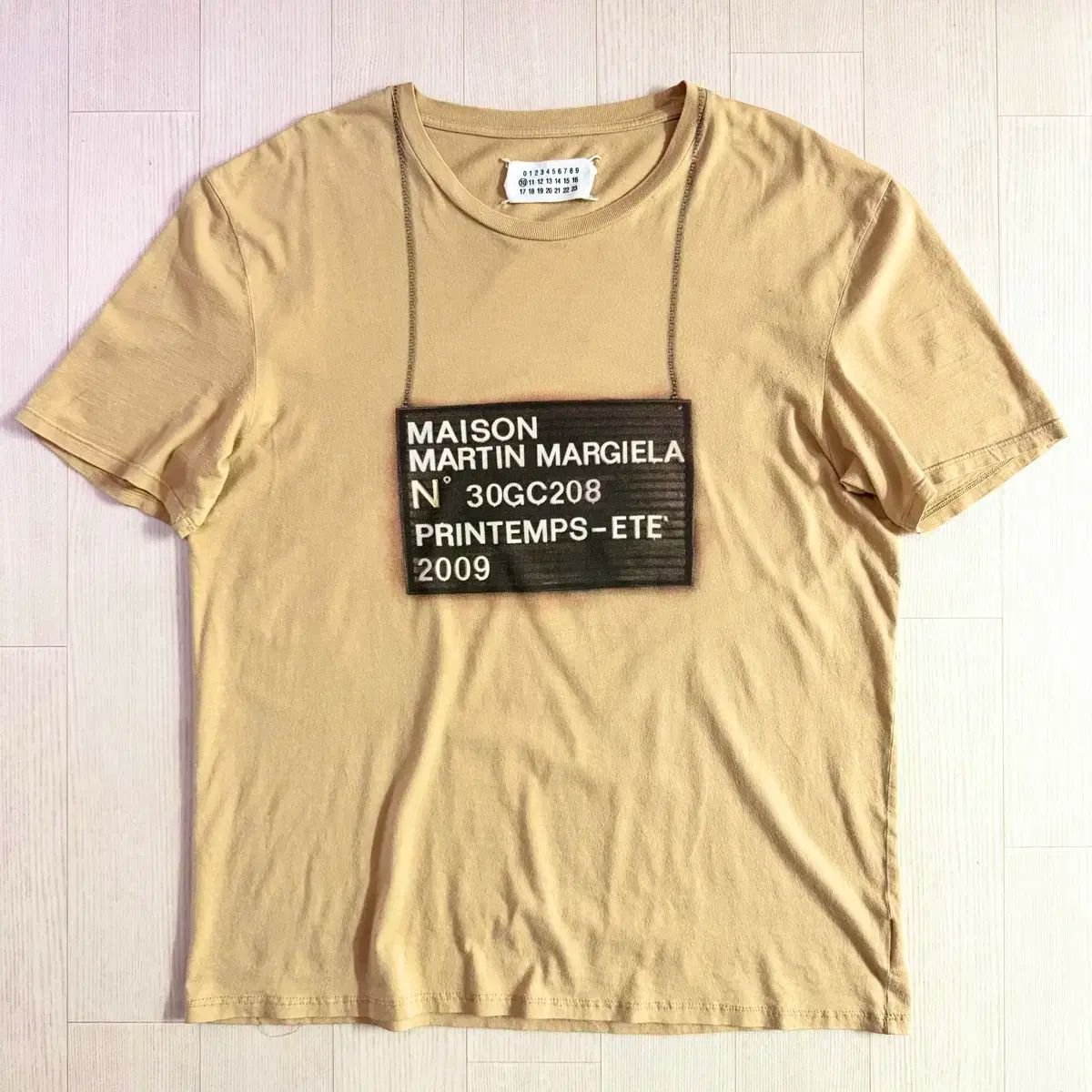 メゾン マルタン マルジェラ 2009 S S トロンプルイユ マグショット Tシャツ