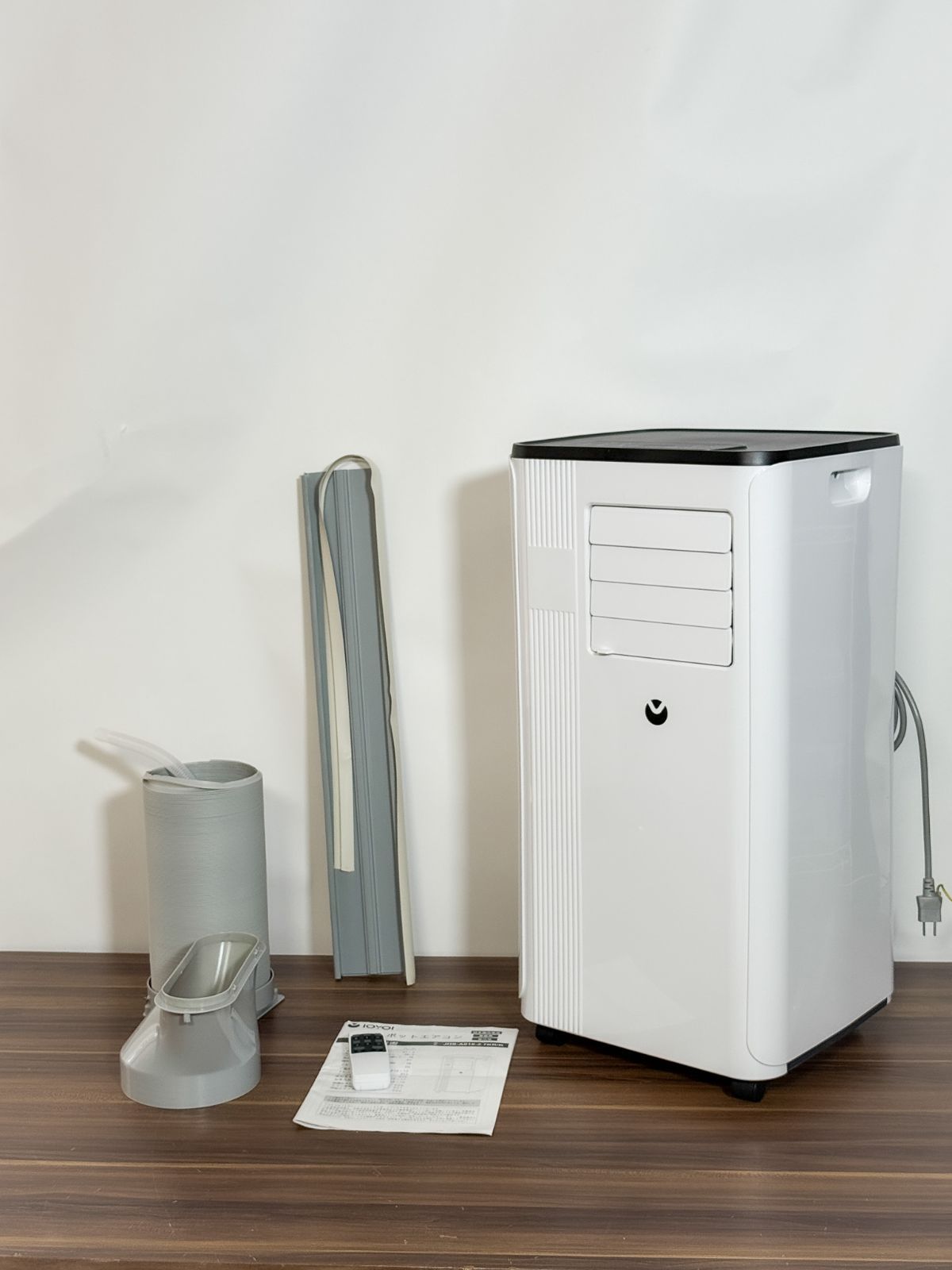 ポータブルエアコン IOYOI JHS-A016-2.7KR|K 製 100V 冷房2.7kW リモコン 排気ダクト付