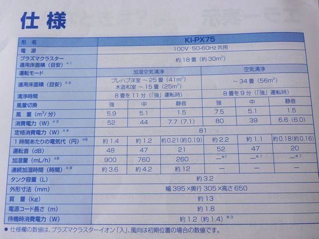 製 動作 済み SHARP シャープ KI-PX75 加湿空気清浄機 プラズマクラスター NEXT ブラック 7J MARWIL-DEMENAGEMENTS_CH