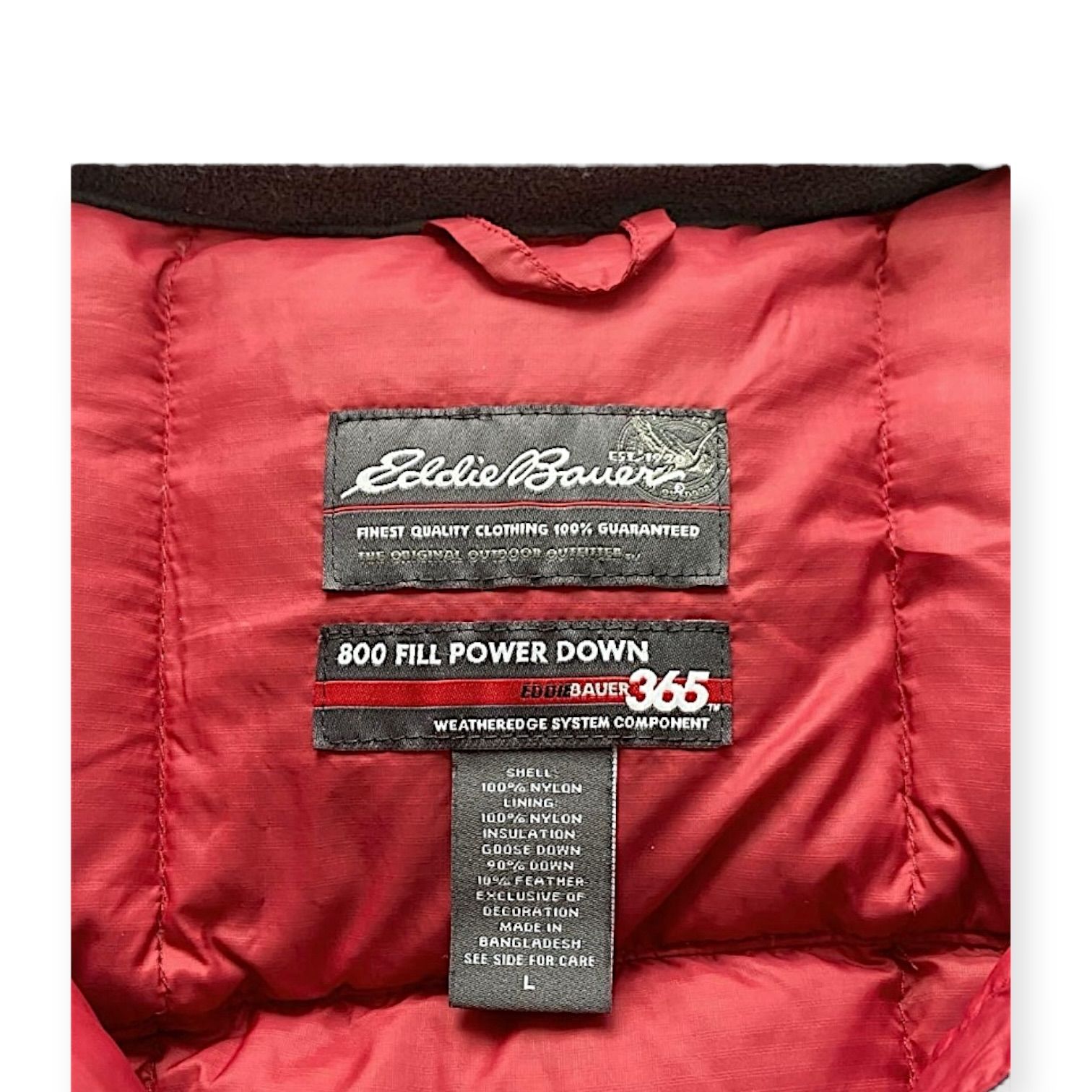 00s EDDIE BAUER goosedown puffer jacket - メルカリ