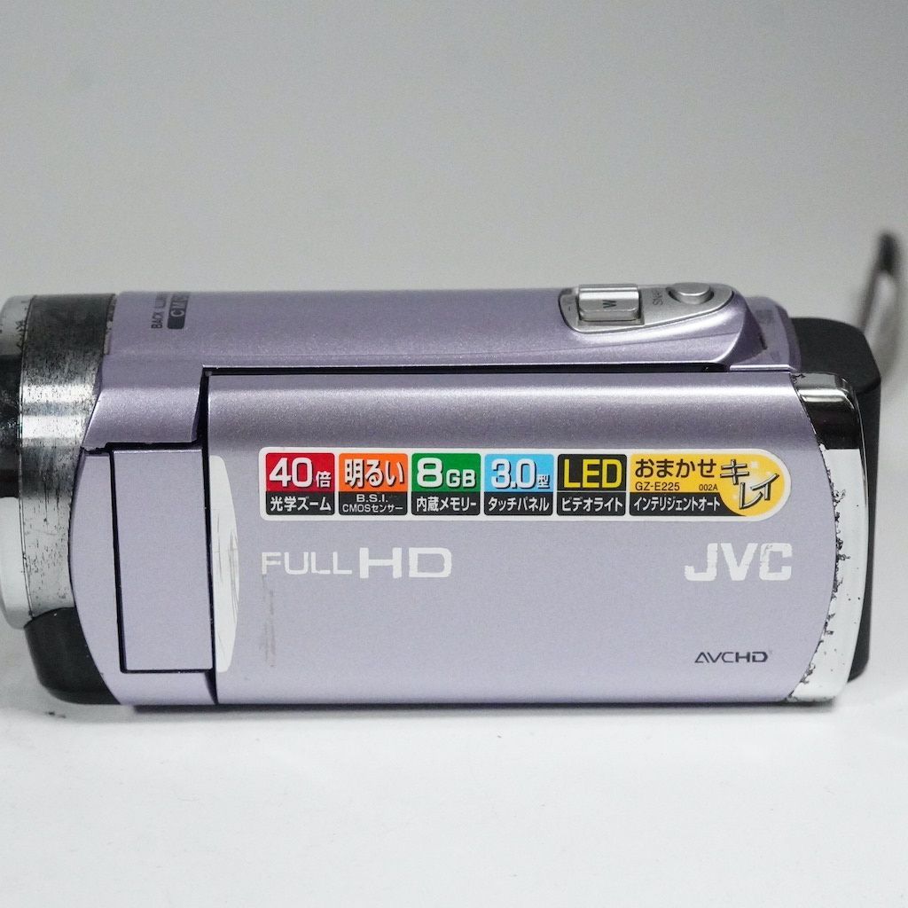 JVC Victor Everio GZ-E225-V パープル 動作OK 返金保証 /2359 - メルカリ