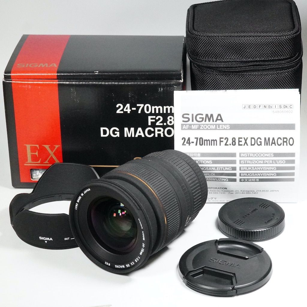 SIGMA AF 24-70mm F2.8 EX DG MACRO キャノン 元箱 返金保証 2360