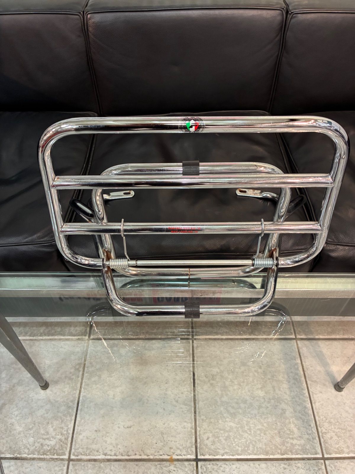 クッピーニのベスパプリマベーラ用スタンドリアキャリア