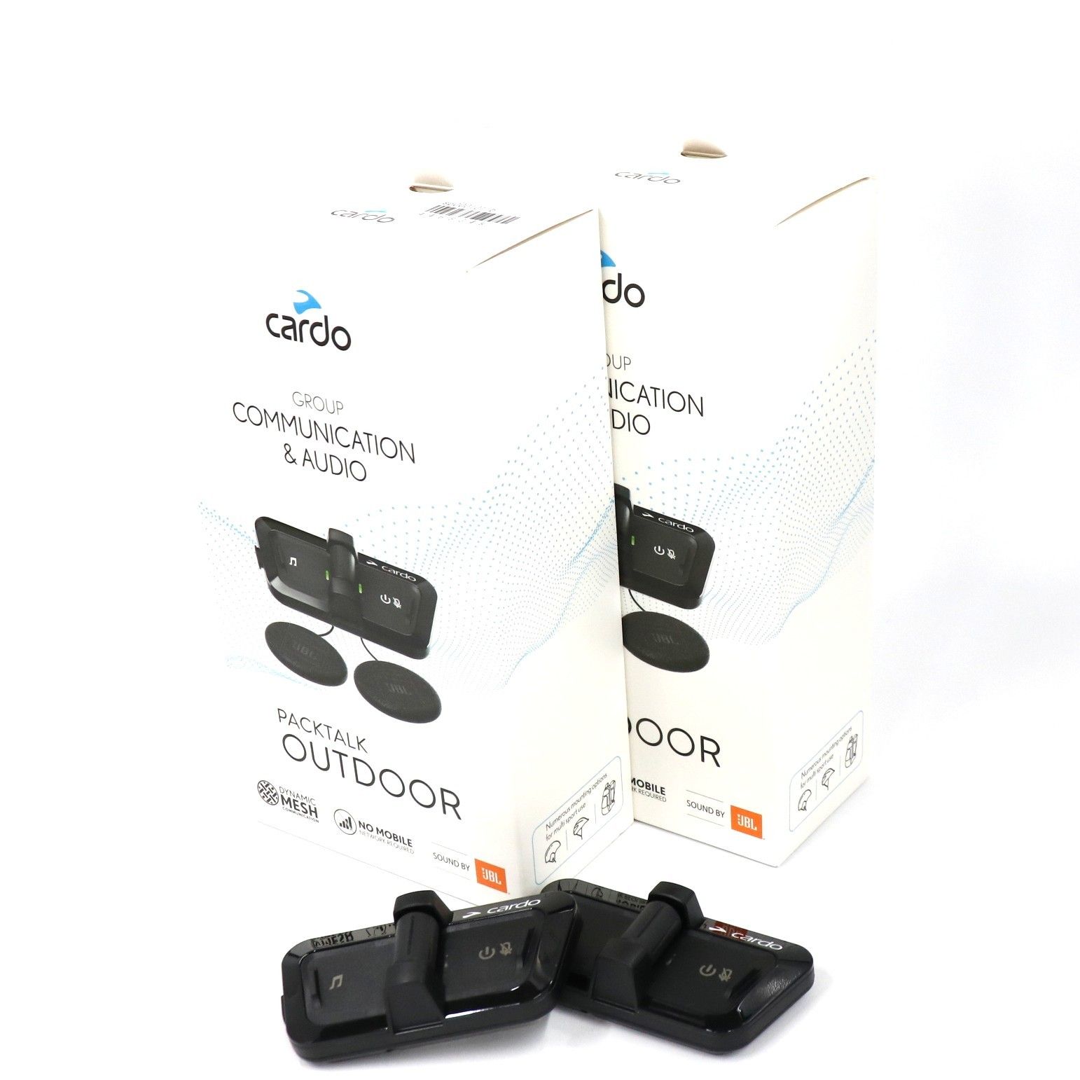 Cardo PACKTALK OUTDOOR DUO インカム 2個セット sp000101-b ブラック 可 C