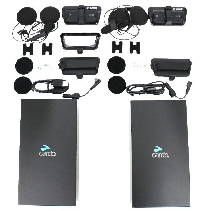 Cardo PACKTALK OUTDOOR DUO インカム 2個セット sp000101-b ブラック 可 C