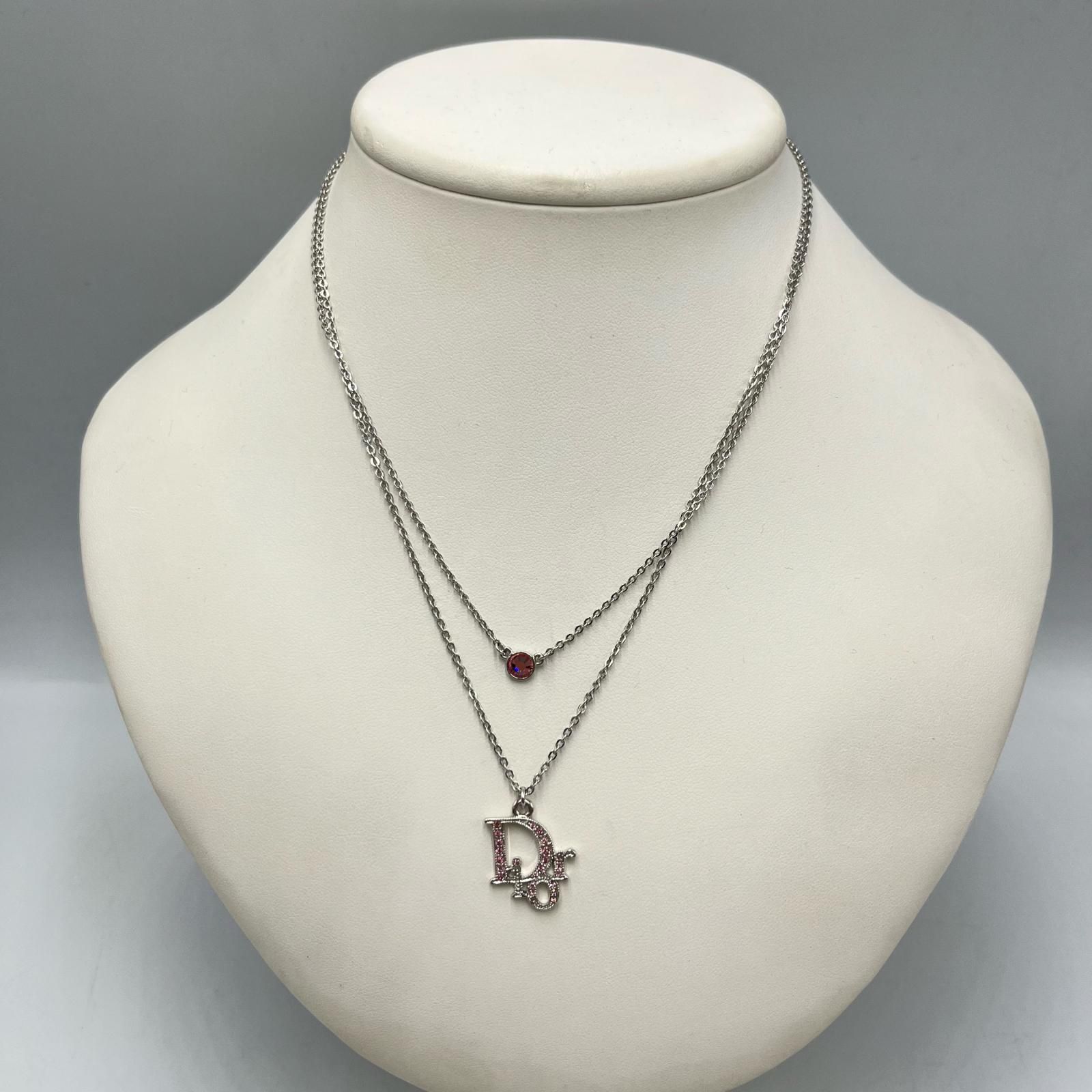 ディオール Dior ネックレス ラインストーン ピンク レディース WWW_FORTGASGNV_COM_BR