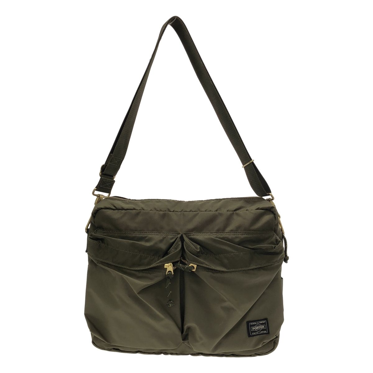 PORTER ポーター フォース ショルダーバッグ カーキ - メルカリ