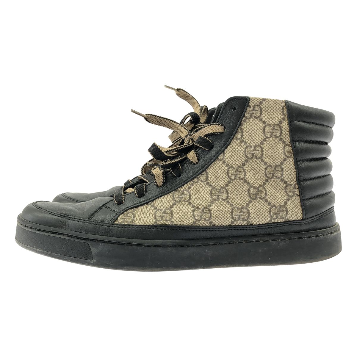 GUCCI グッチ GGスプリームハイカットスニーカー 386740 ブラック 