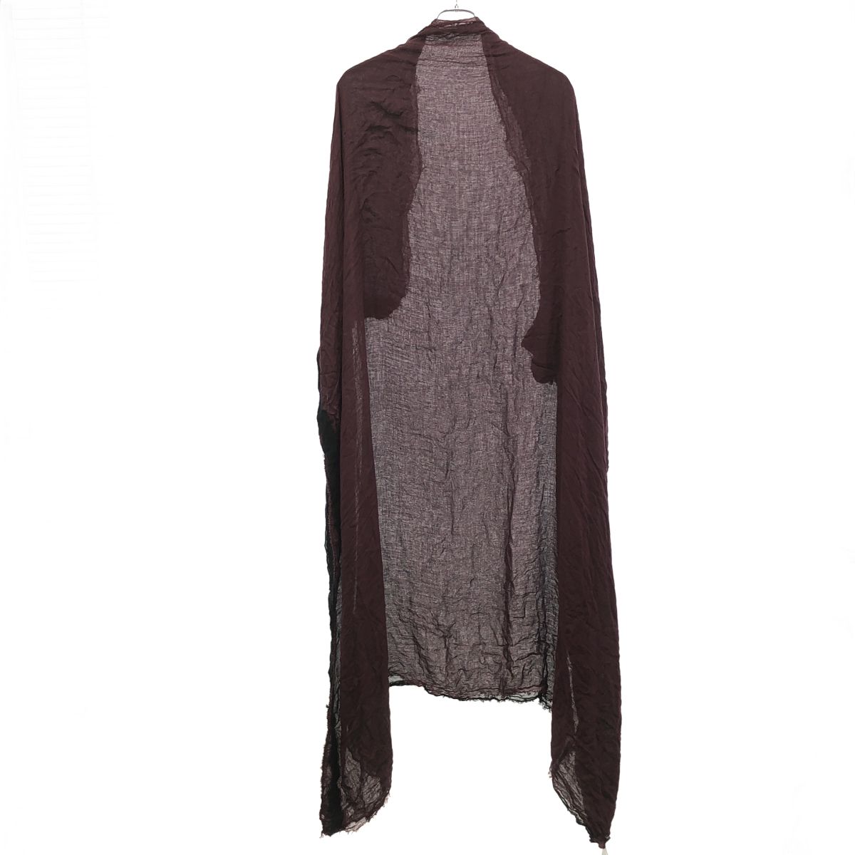 Faliero Sarti ファリエロサルティ LIFT別注 20 th Anniversary グラデーションシルクモダールストール バーガンディ ブラック