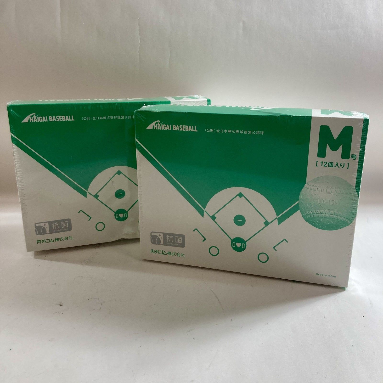 軟式野球ボール NAIGAI BASEBALL 12個入り 2箱 まとめ商品 現状品 3.5kg