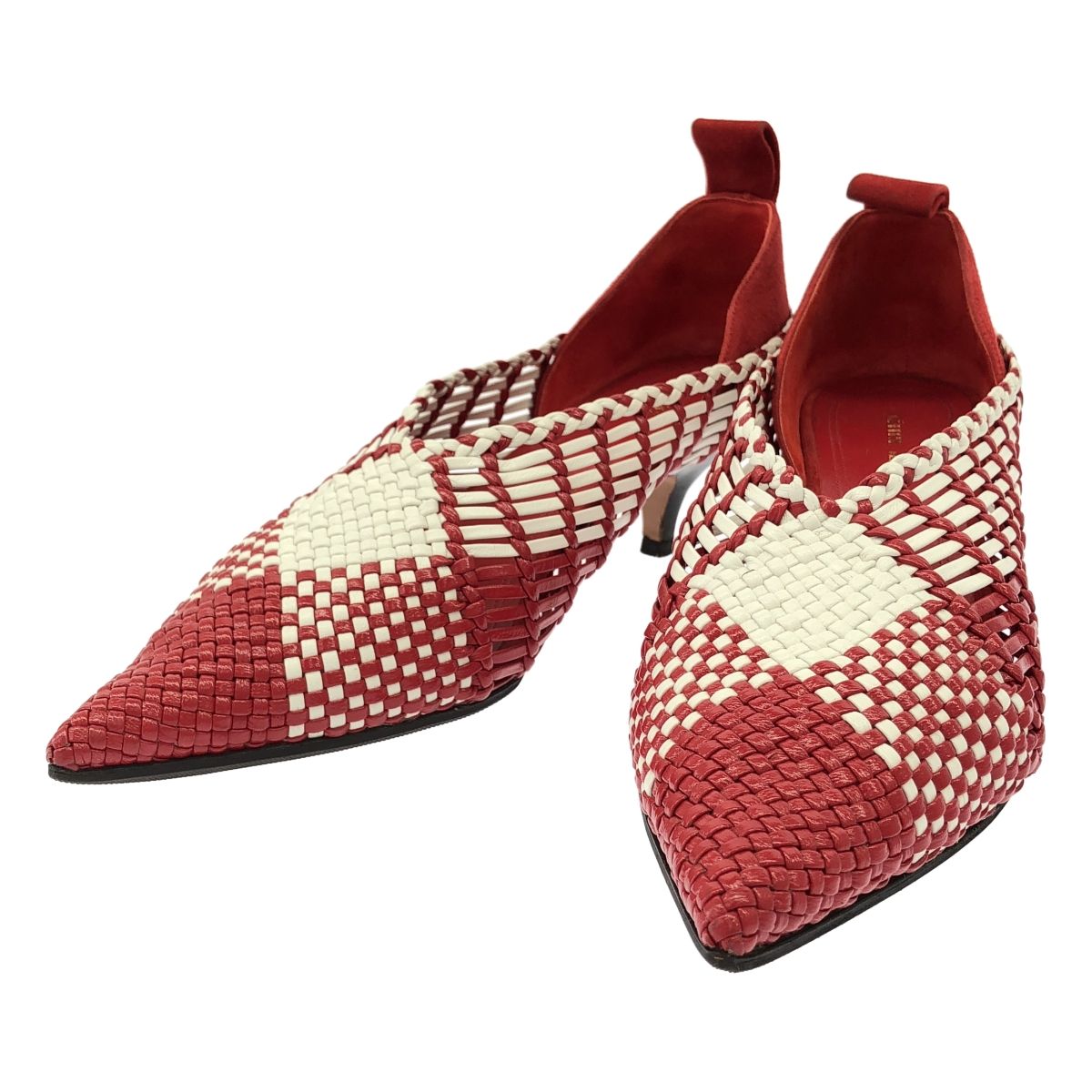 セリーヌ / メッシュ スクエアトゥ フラット バレエパンプス