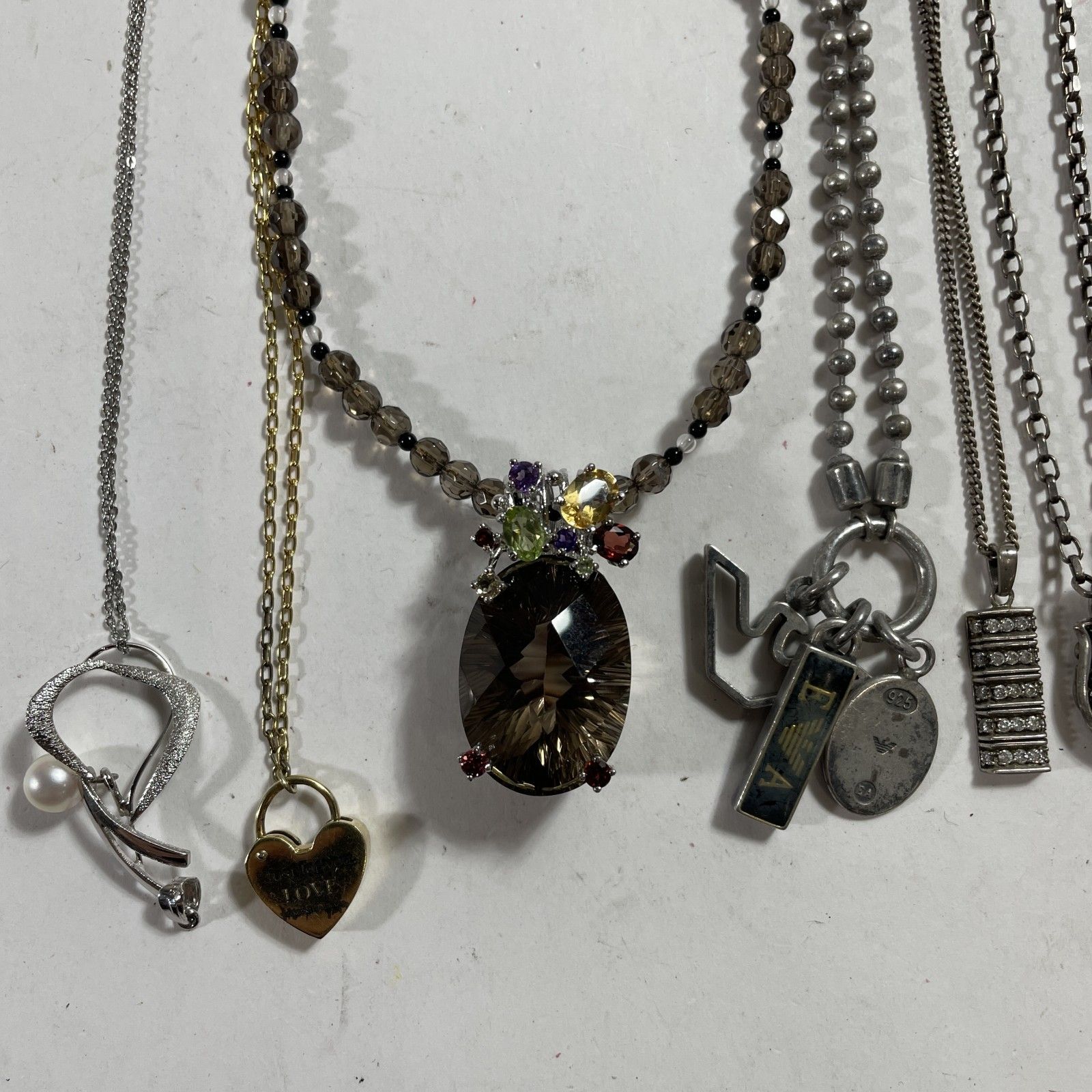 シルバー シルバーネックレス アソート 24本 チェーン切れ1本 ネックレス 総重量約173g 現状品 0.17kg