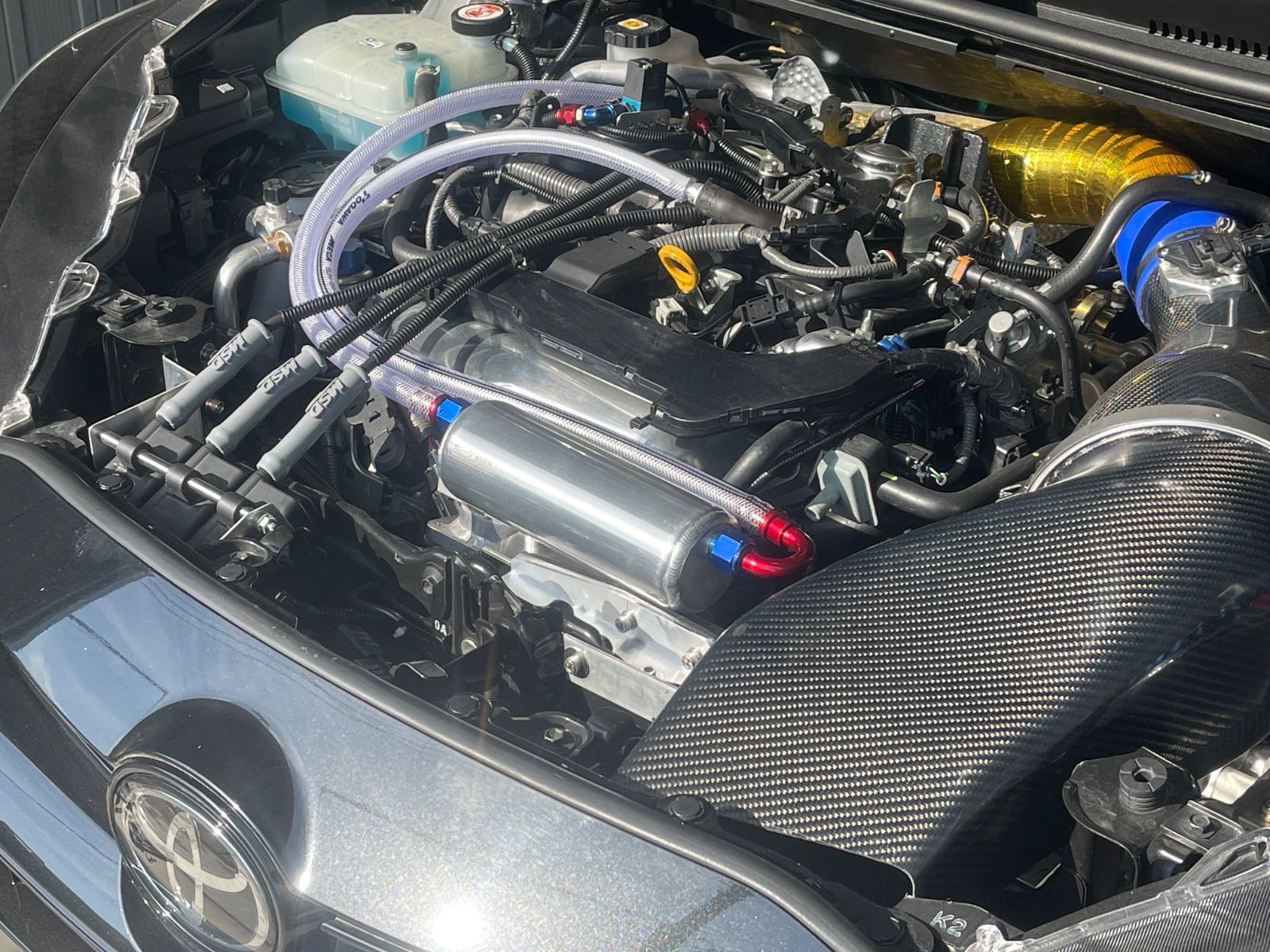 ガレージMAEDA GRヤリス用ワンオフGTオイルキャッチタンクv2