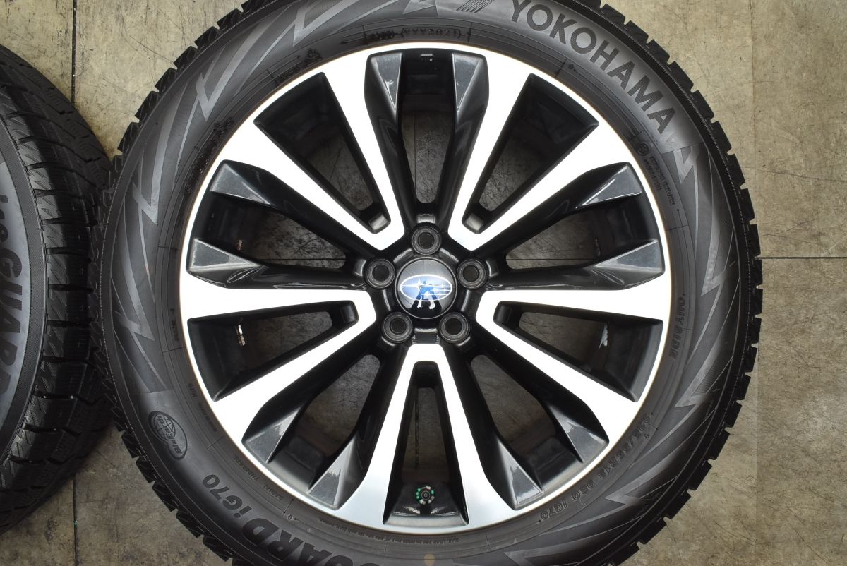 【送料無料】【売切り1円～】スバル SJ フォレスター 純正 18in PCD100 7J +48 2013年製 ブリザック DM-V1 225/55R18 アウトバック XV 良好品スバル SJ フォレスター 後期 純正 18in 7J +48 PCD100 XV