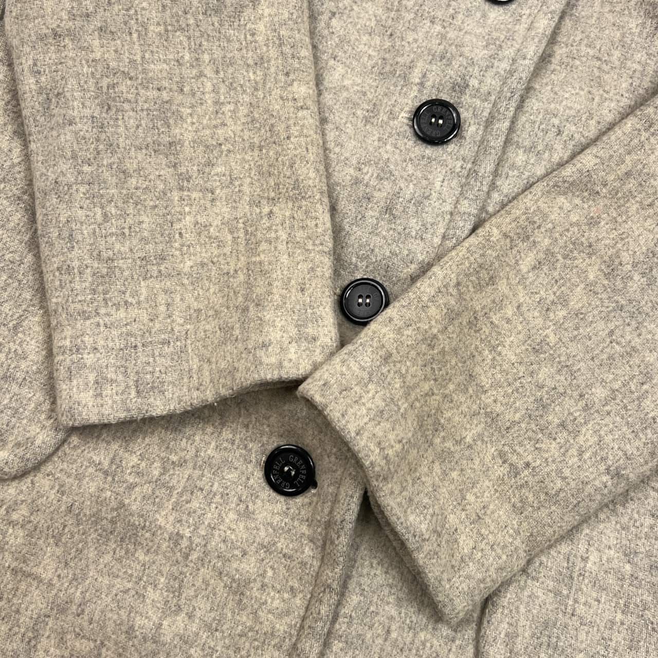 イングランド製 GRENFELL グレンフェル ウール ステンカラーコート 32