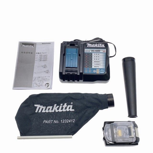 ♥品 makita マキタ 18V 充電式ブロワー UB185DRF バッテリ1個 18V3.0Ah 充電器付 コードレス 送風機 ブロアー117401 HRDEVELOPMENT_JP