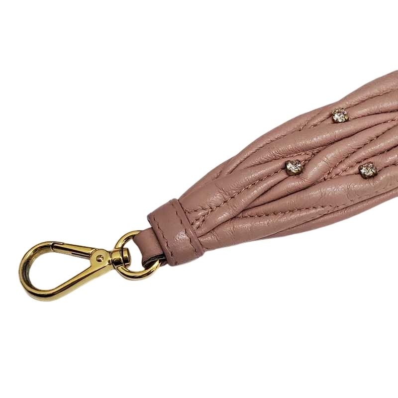 MIU MIU ミュウミュウ ストラップ ピンク レザー レディース 32509K91