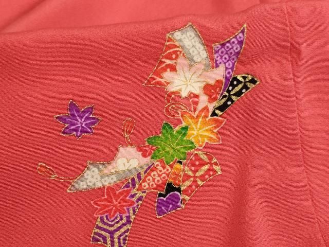 平和屋着物[]七五三 女の子 3歳 祝着 三つ身 被布・草履・巾着・髪