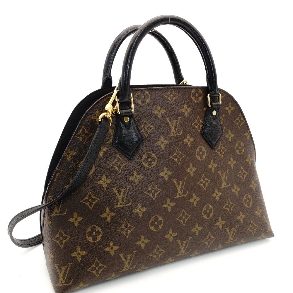 ルイヴィトン LOUIS VUITTON アルマバッグ イントゥーバッグ モノグラム キャンバス 2way ハンドバッグ ショルダー ブラック 7-10-168